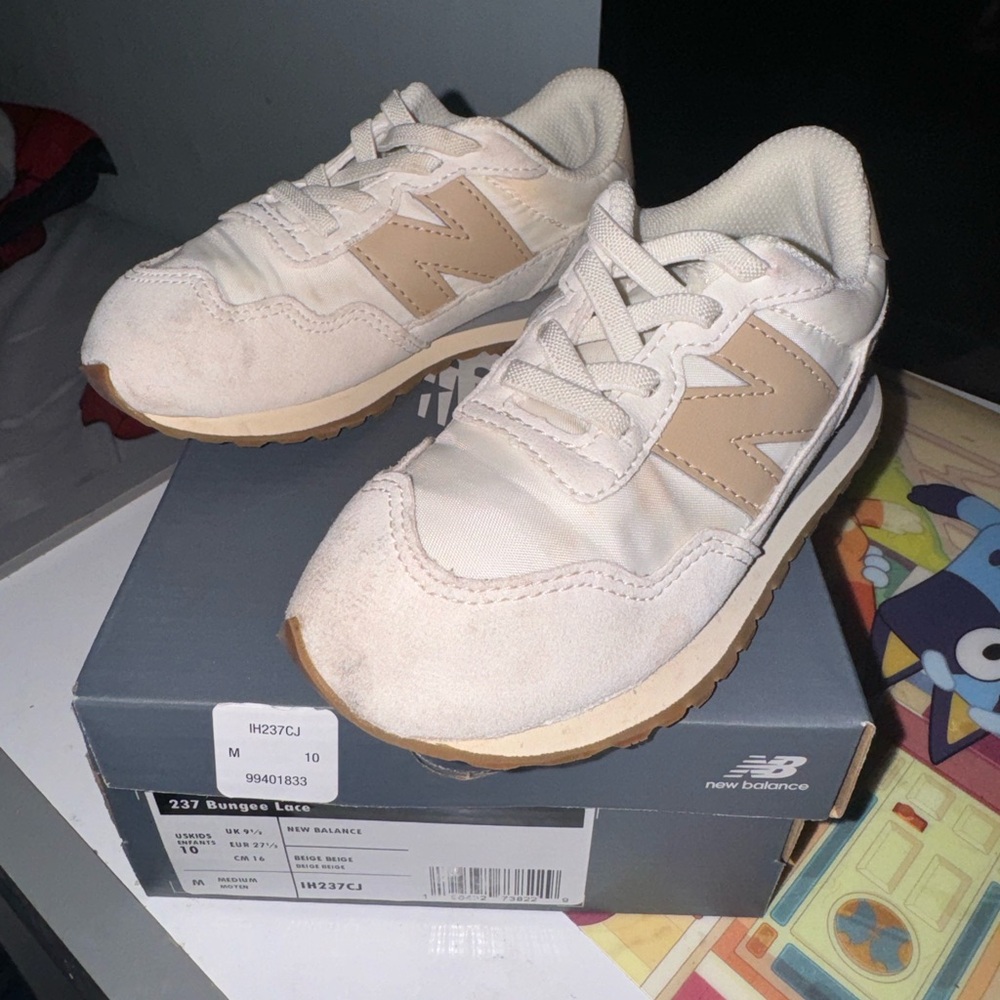 Cream Toddler New Balance shoes